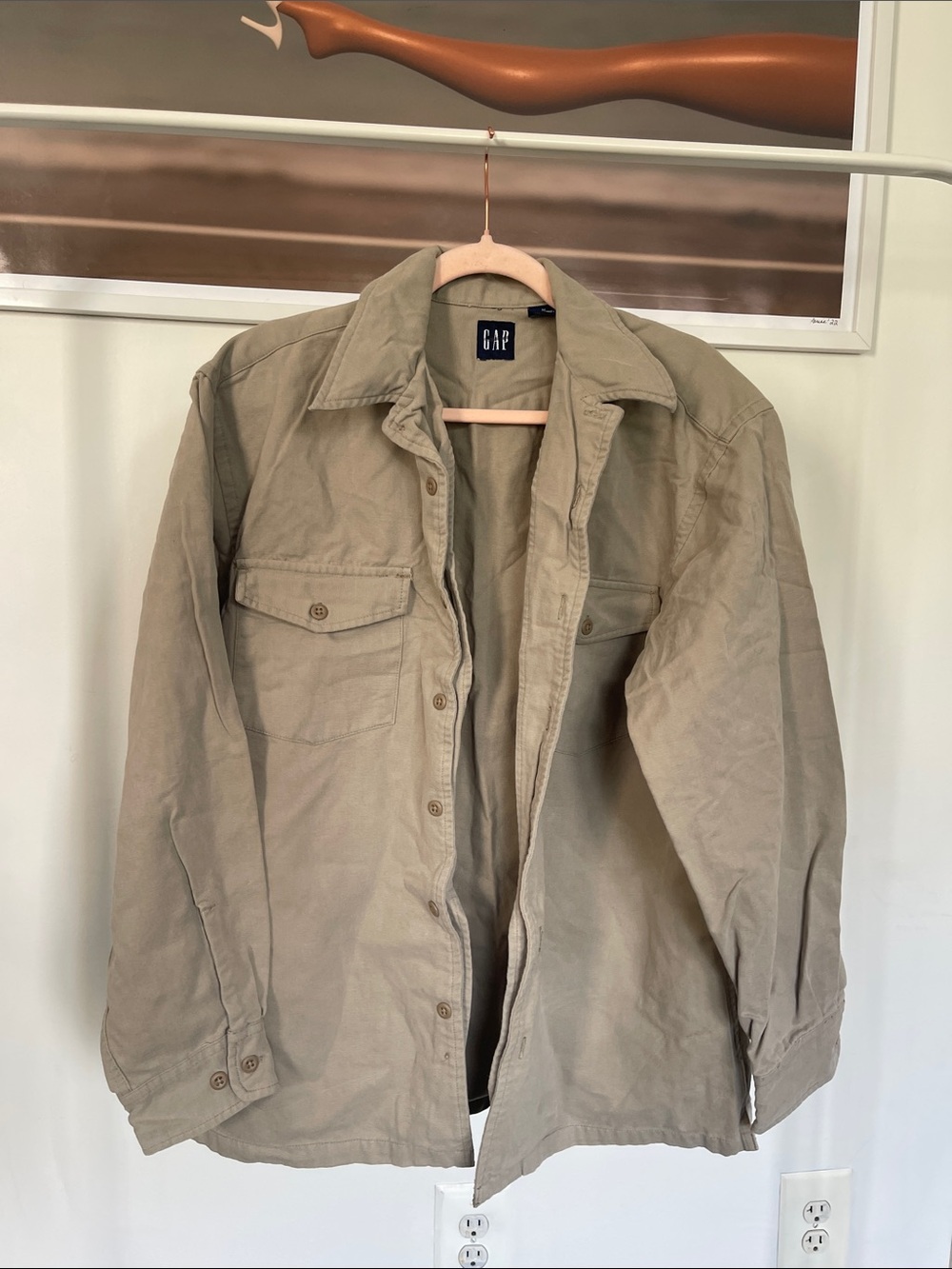 GAP Men's Khaki Military Field Jacket